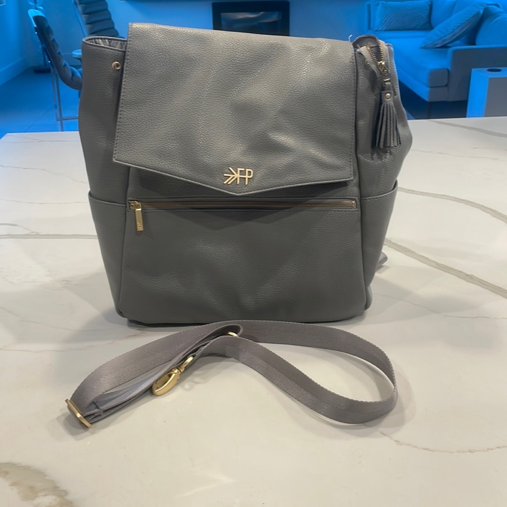 Gray Freshly Picked Diaper Bag